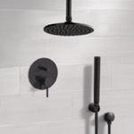 Remer SFH78 Matte Black Shower System With 8